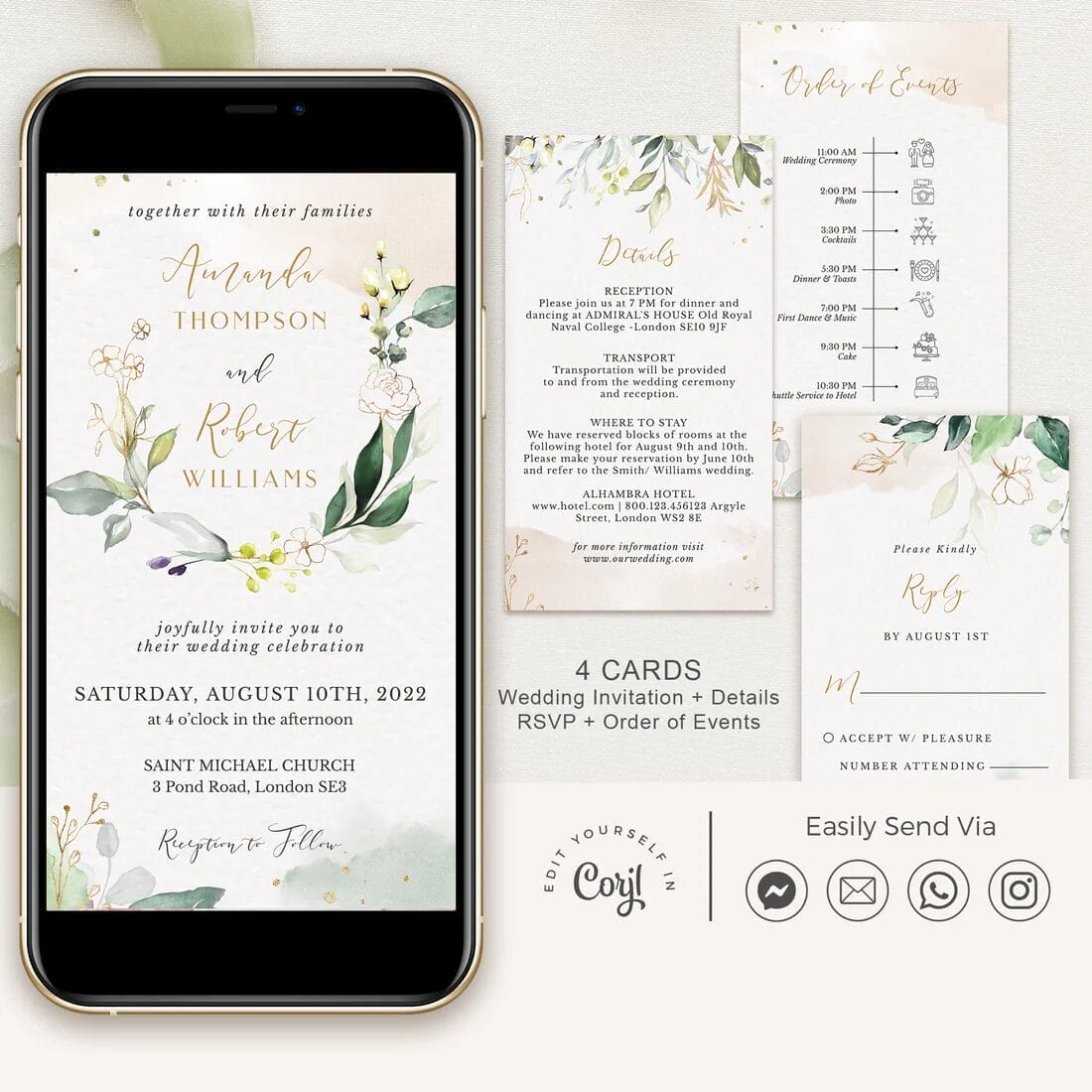 Digital Invitations | Sustainable Wedding