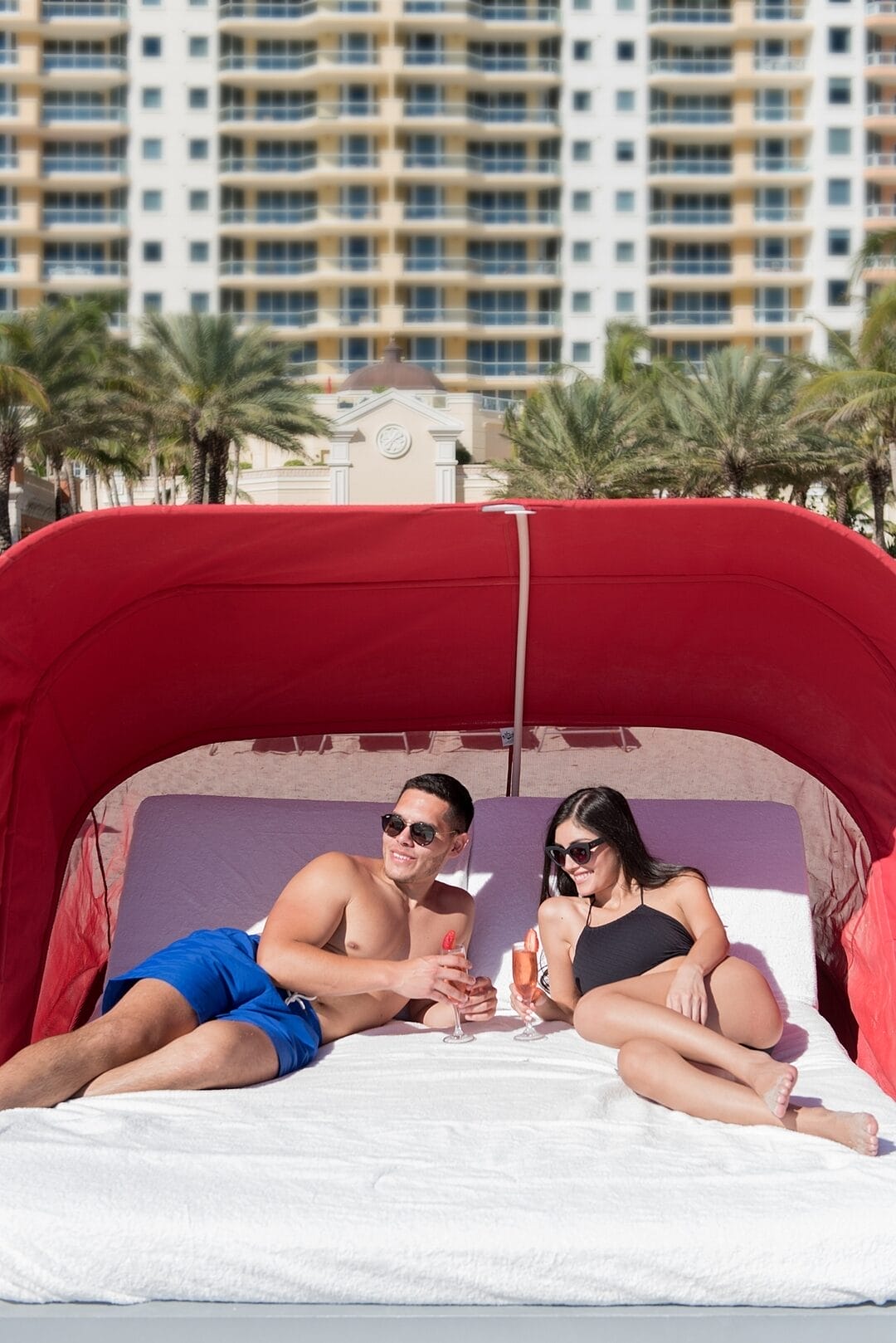 A couple on a beach